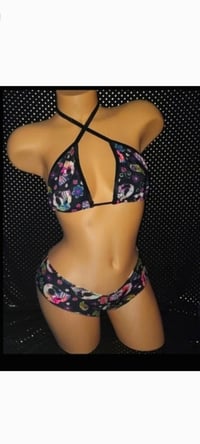 Image 2 of SKULLS THONG BIKINI 2 PRINTS!