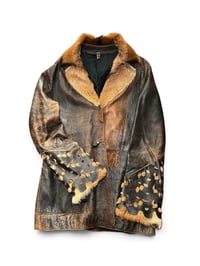 Image 1 of Roberto Cavalli goat leather coat