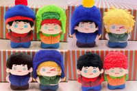 Image 1 of South Park 5cm small keychain plush craig, tweek, Kyle and Stan