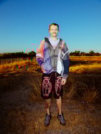 Image 4 of SUN BLEACHED MASHUP ZIP UP HOODIE S/S ‘26