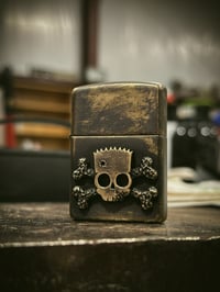 Image 1 of El Barto Skull N Bones Zippo