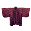 Antique Silk Haori (Maroon Woven Meisen)