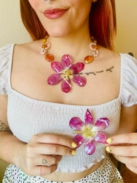 Image 7 of 💜🌼Golden Hour Tulip🌼💜  Necklace 