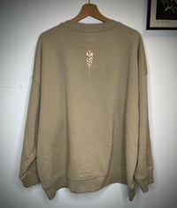 Image 2 of sweat beige grue noir et holographique 