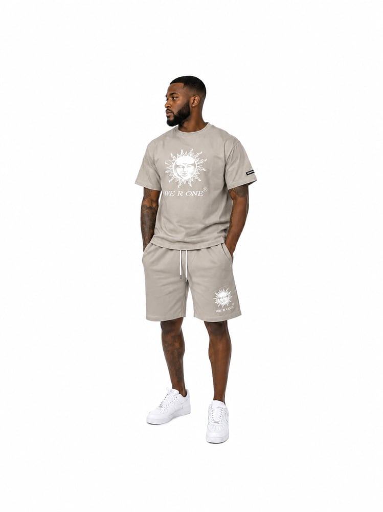 Image of MEN DRI FIT SHORT SET - GREY