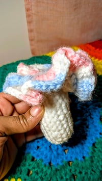 Image 2 of Trans PRIDE Frill Mushie Fidget 