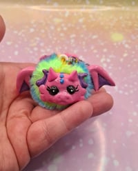 Image 1 of Pink rainbow Fluffennutter keychain 