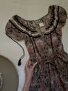 70s peasant floral dress