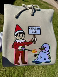 Image 2 of ABOLISH ICE (Censored Version)- Christmas Embroidered Top