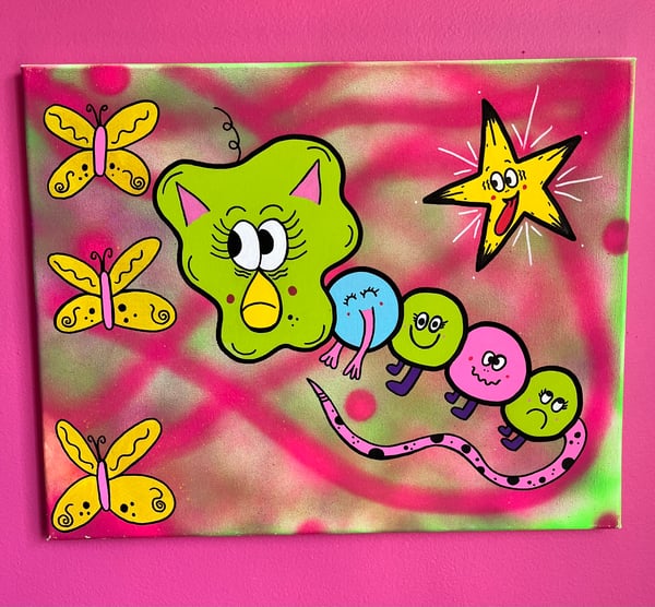 Image of Furby Worm Painting 