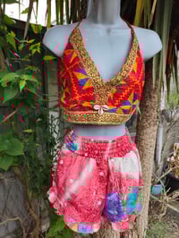 Image 1 of Bralette halter top red and shells
