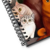 Image 1 of Cat-Crowd Spiral notebook