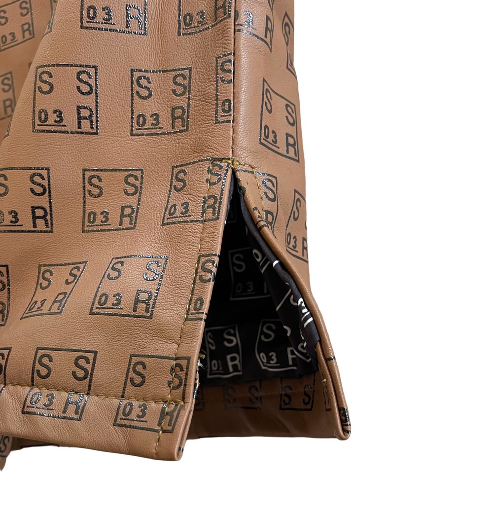 Monogram Leather Shirt - Cognac (reversible)