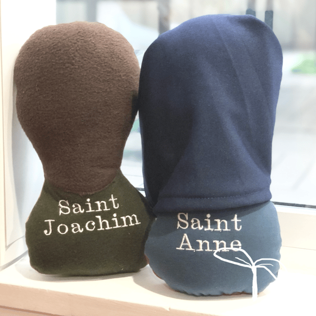 Saint Anne, Saint Joachim & Baby Mary Set