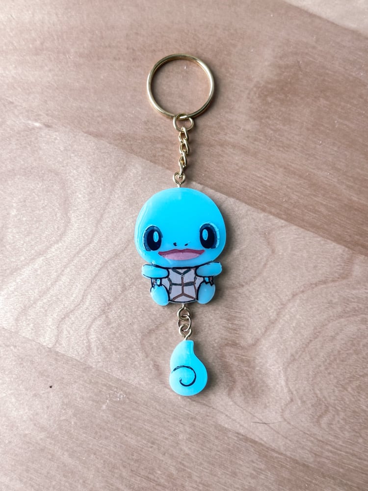 Image of Water Turtle Poke Custom Resin Keychain 