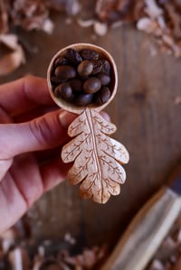 Image 4 of Oak Leaf~  Coffee Scoop