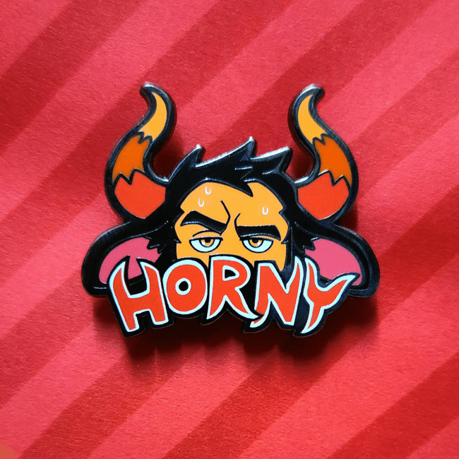 [Enamel Pin] Horny! Pin