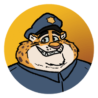 Image 2 of Officer Clawhauser Button