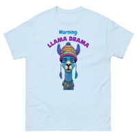 Image 5 of Unisex classic tee, Warning Llama Drama Cute Funny Llama tee