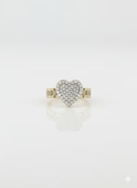 Image 2 of High Quality Gold Plated Heart Ring for women/perfect ring for her/best Mother’s Day gift.