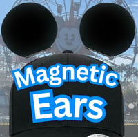 Image 1 of Removable Magnetic Mouse Ears for Caps