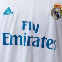 Image 6 of Real Madrid Retro 17/18 Home Jersey