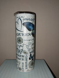 Image 2 of Inspirational Glitter Tumbler