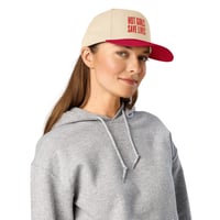 Image 2 of HOT GIRLS SAVE LIVES - THE TWO TONE BASEBALL HAT IN RED