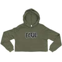 Image 3 of WOMENS EMBROIDERED CROP HOODIE