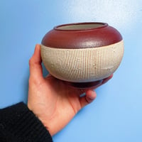 Image 3 of Vase - Thrown / Burgundy 