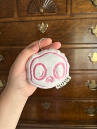 Image 1 of Blob Skull Puff Keychains