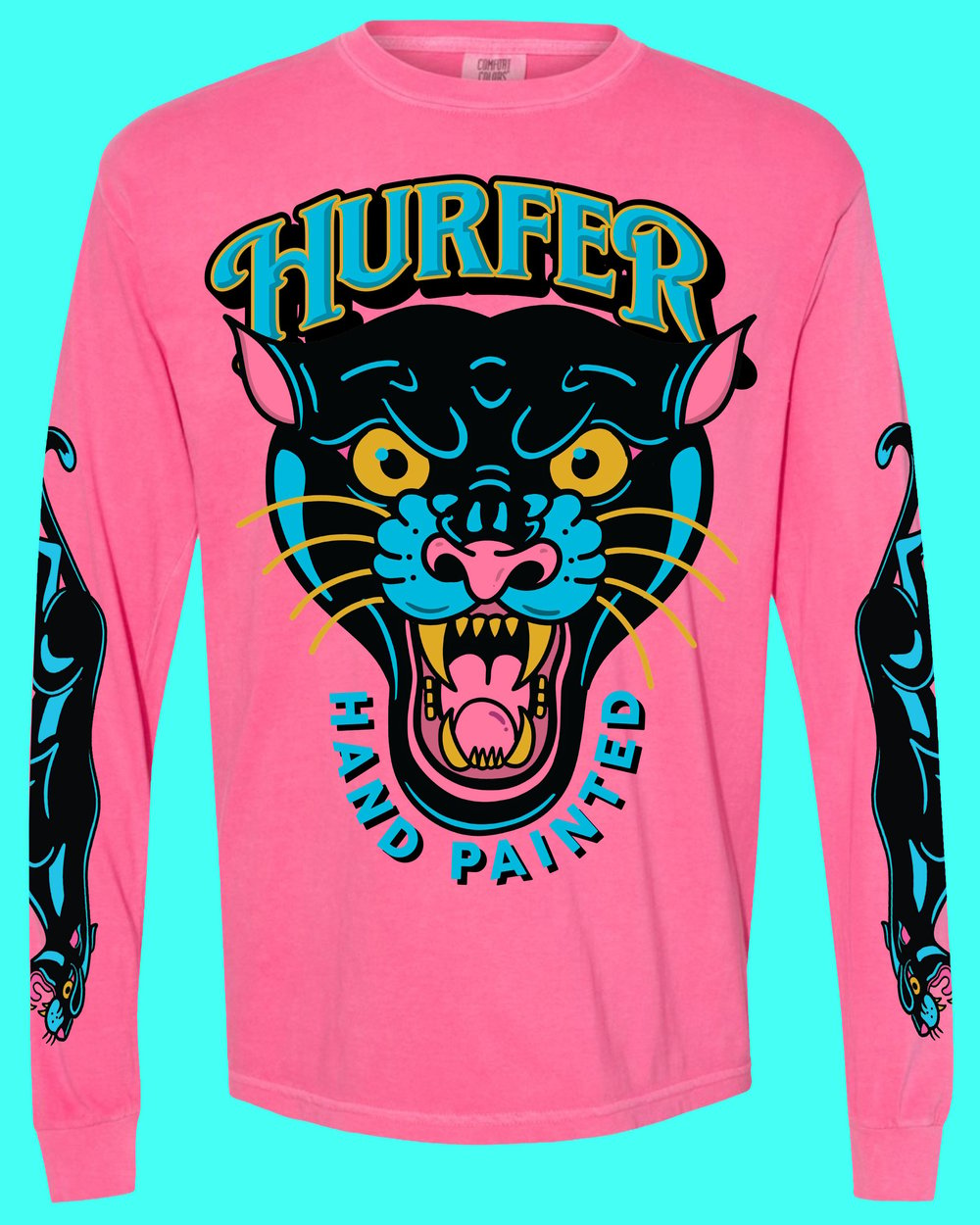 Panther Long sleeve- Crunchberry
