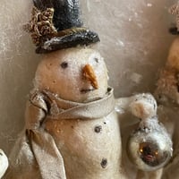 Image 2 of Spun Cotton Snowman, Ornament 2