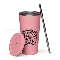 Image 9 of Cygen Divine Designs Take it Easy 20 oz. Insulated Tumbler with a Straw