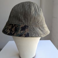 Image 9 of Reworked 6-panel Reversible Bucket Hat Camouflage-2  L 23"