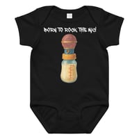 Image 1 of BORN TO ROCK THE MIC - ONESIE