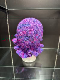 Image 3 of crochet bucket hat with wavy brim D
