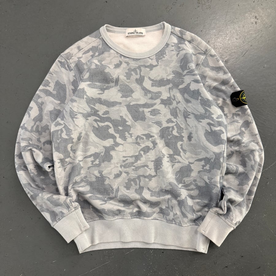 Image of SS 2020 Stone Island Camo sweatshirt, size medium