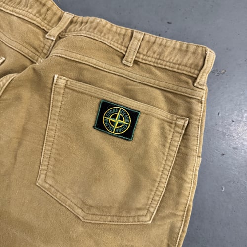 Image of 1980s Stone Island Brush Cotton Trousers, Size 30''x 28''