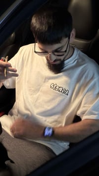 Image 2 of Stoned Embroidered Champion T-Shirt-White