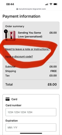 Image 2 of Thankyoawouuuuaaaa Handwritten card sent for you