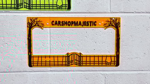 Image of Cemetery Gates plate frame