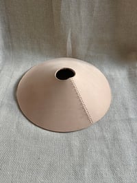 Image 2 of Natural buff leather pendant lampshade 