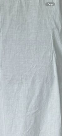 Image 10 of Vintage Pale Blue Cotton Midi Slip Dress   with Trim- Size M