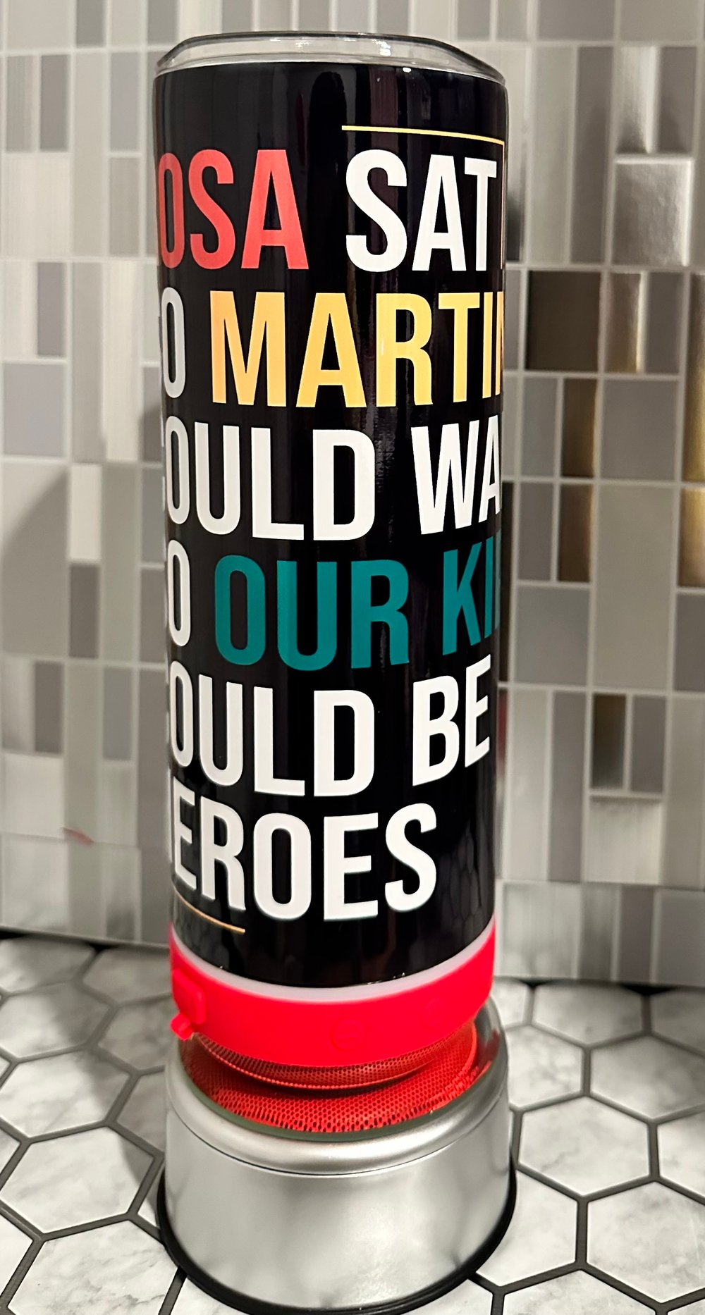 Image of Rosa Sat Black history/ Gods Says Bluetooth Tumbler