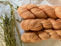 Alpaca, silk and cashmere 4ply ORANGE/PEACH