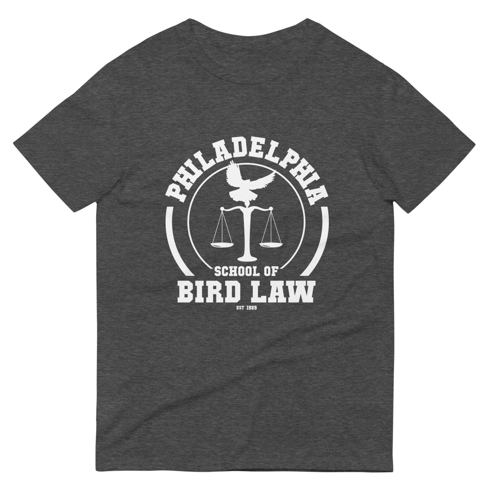 Bird Law Academy Shirt: Sunny-inspired Legal Humor T-Shirt