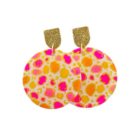 Image 2 of Pink + Orange Abstract Leopard