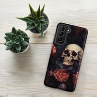 Image 25 of Goth Inspired Baroque Style Painting Skull and Flowers Tough case for Samsung®