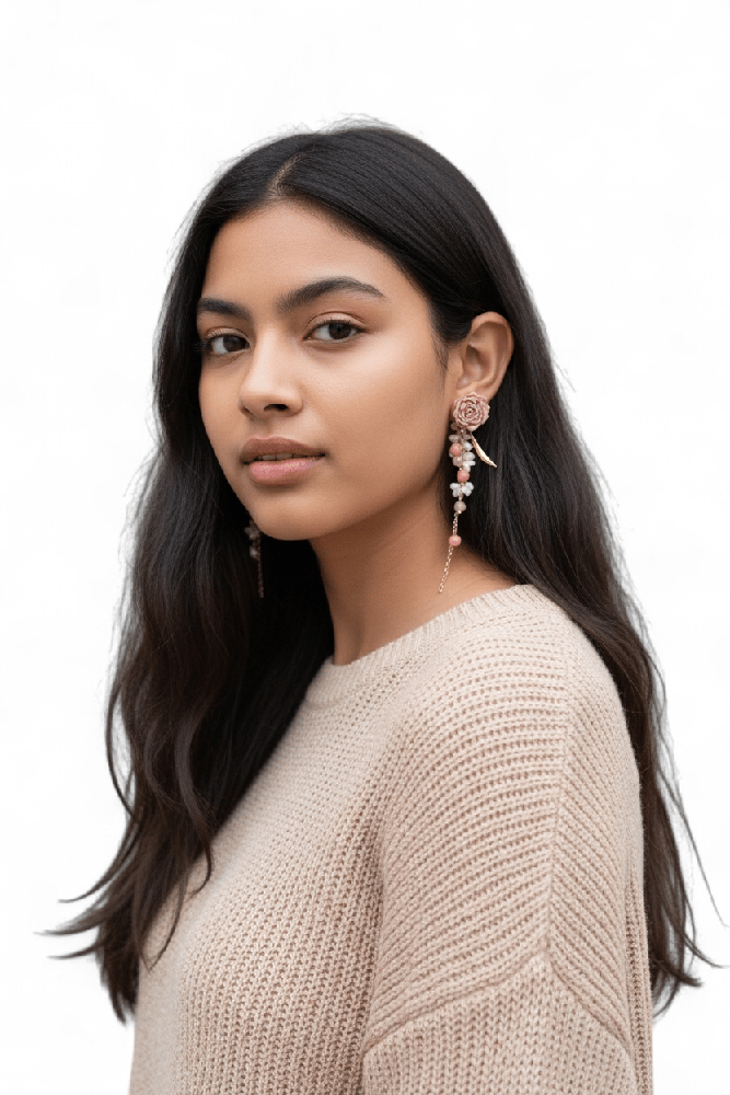 Image of Rose Garden Drop Earrings